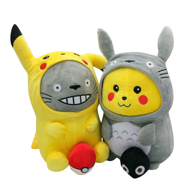 Pikachu oder Totoro Cosplay Kuscheltier Pokemon (ca. 30cm)
