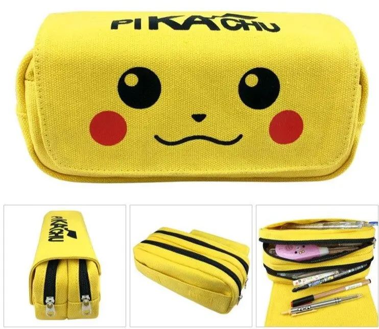 Pikachu Pokemon Canvas Federtasche