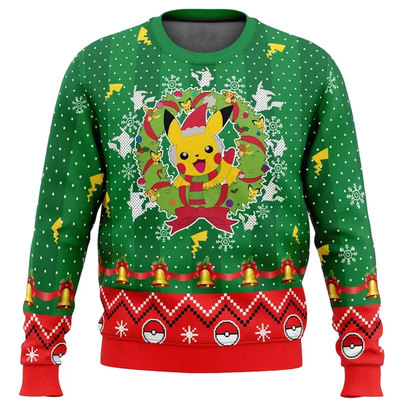 Pikachu Pullover im Weihnachts Look Weihnachts Sweater Pullover