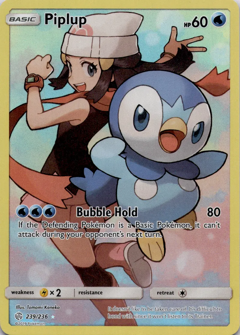 Piplup (CEC 239) Cosmic Eclipse – Englisch (Near Mint)