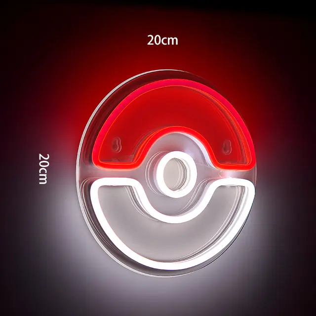 Pokeball LED Neonlicht Lampe