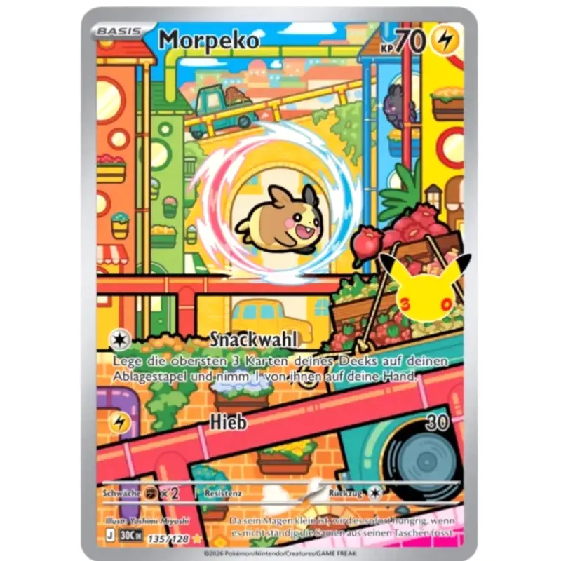 Pokémon 30 Jahre Morpeko – 70 KP