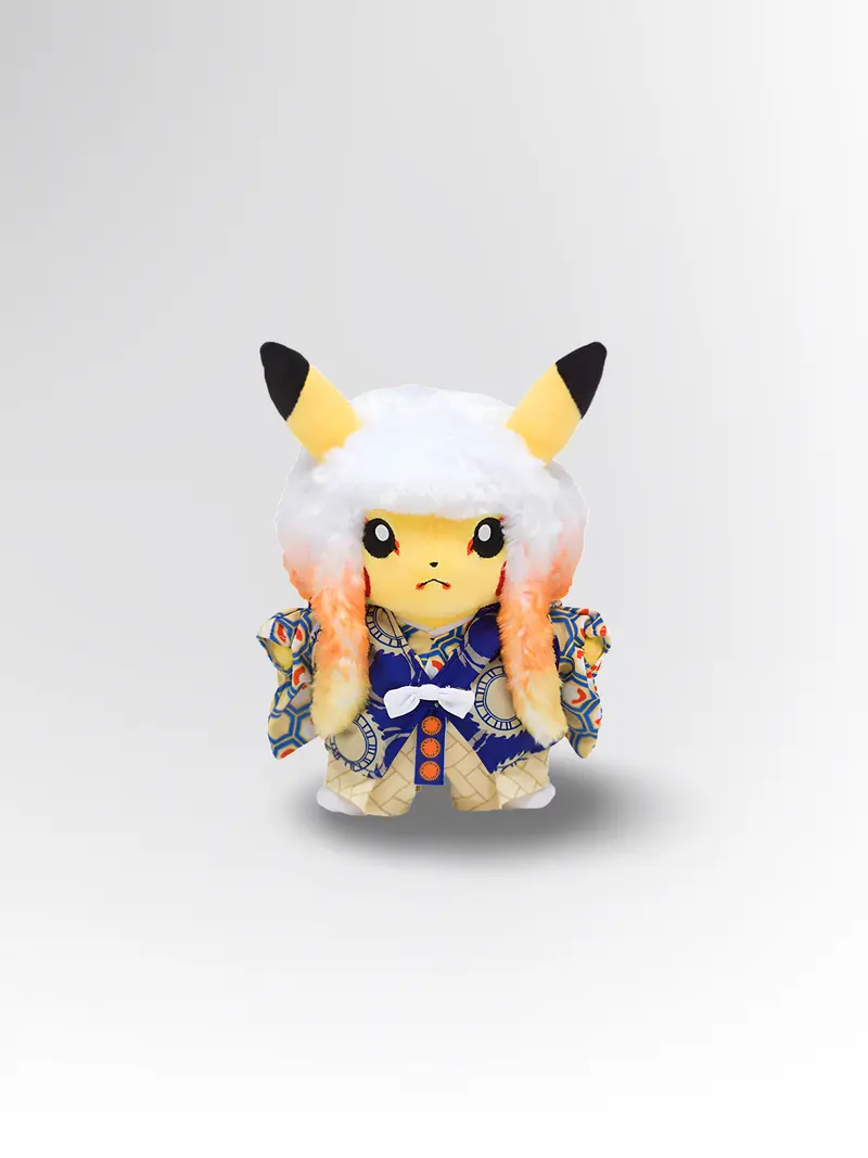 Pokémon Center Kabuki Pikachu Plüsch Stofftier