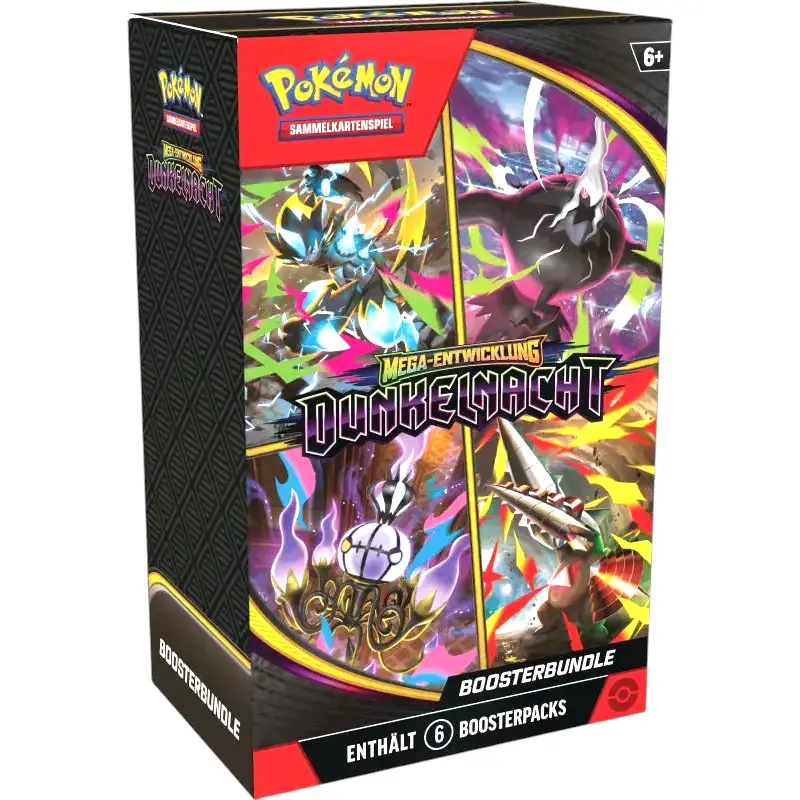 Pokémon Dunkelnacht Boosterbundle – Mega-Entwicklung | 6 Booster