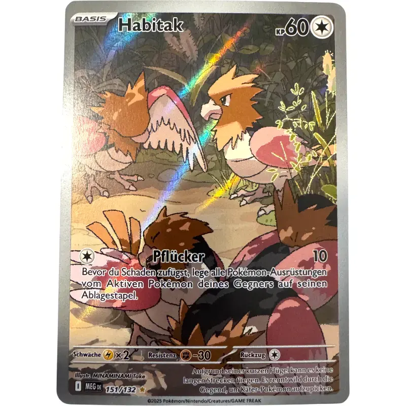 Pokemon Habitak MEG-DE151/132 – Mega Evolution Karte Deutsch