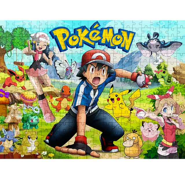 Pokémon Holz Puzzle, bis zu 500 Teile