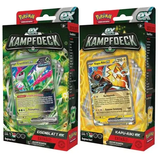 Pokémon Kapu-Riki-ex / Eisenblatt-ex Kampfdeck - DE
