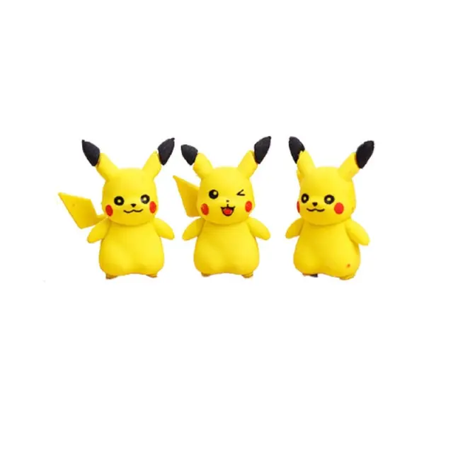 Pokemon Pikachu Radierer Aufsatz 3 Stk.