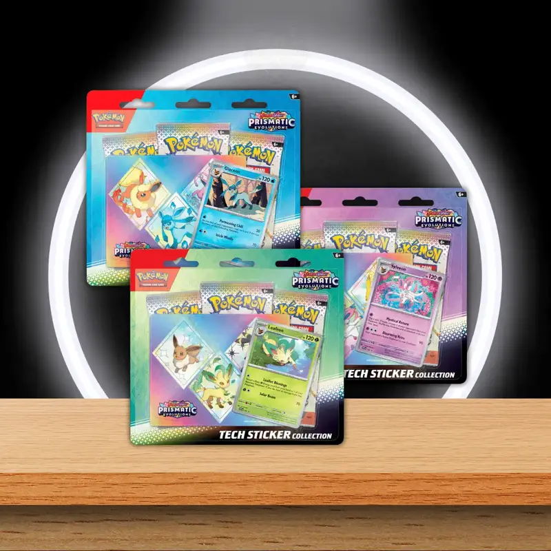 Pokémon Prismatic Evolutions Tech Sticker Collection (ENG)