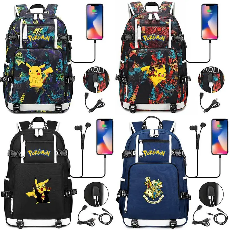 Pokemon Rucksack mit USB - ideal für Laptops