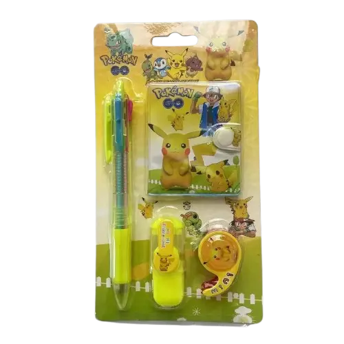 Pokémon Schreib und Schulset mit Stift, Heft etc.