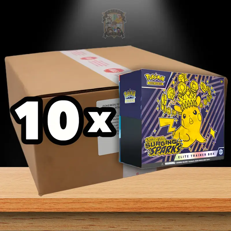 Pokémon Surging Sparks Elite Trainer Box Case (ENG)