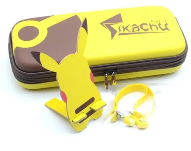 Pokemon Tasche / Ständer für Switch Konsole - Pikachu, Evoli