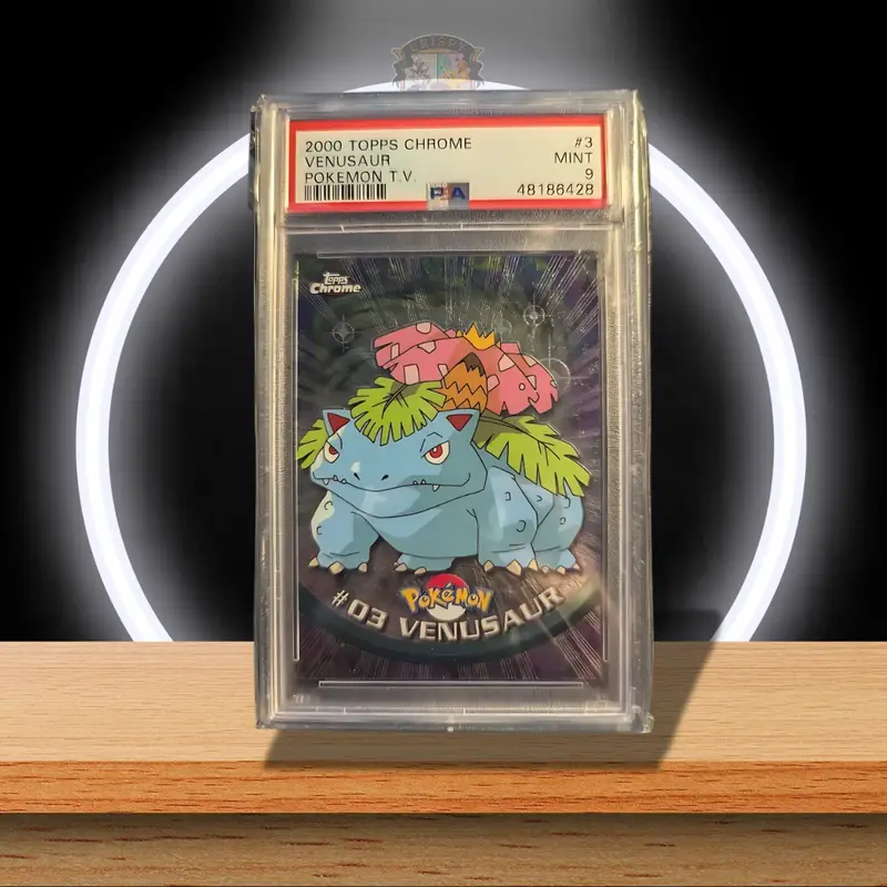 Pokémon Venusaur – 2000 Topps Chrome T.V. #3 – PSA 9 (ENG)