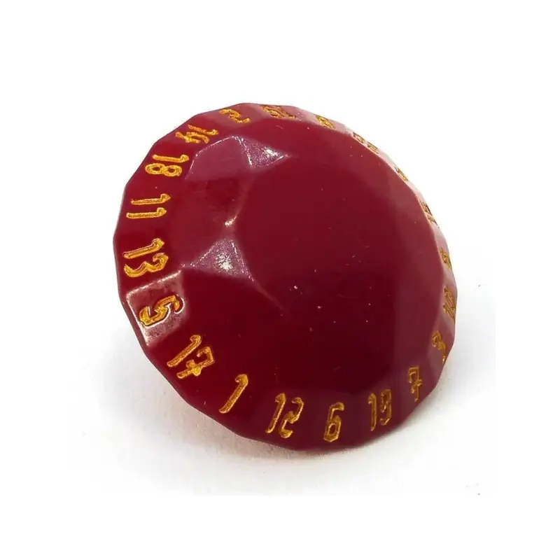 PolyHero Rogue D20-Edelsteinwürfel Roguish Rouge
