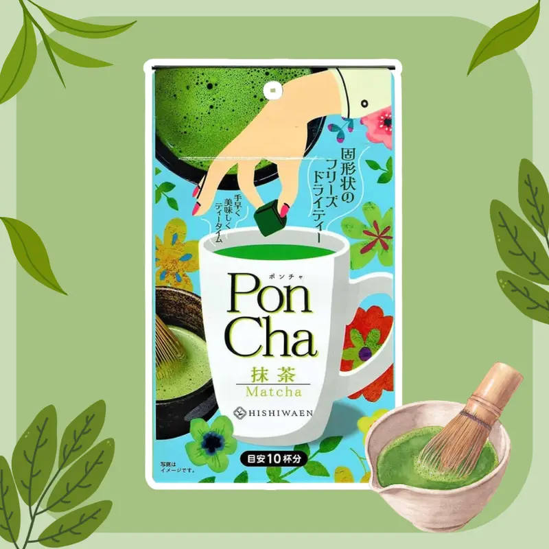 PonCha Matcha – Matcha Tee Tablet in Würfelform – 10 g