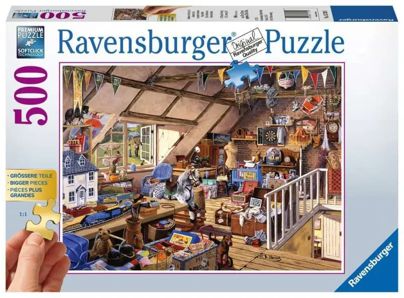 Ravensburger 500 Teile Puzzle – Großmutters Dachboden