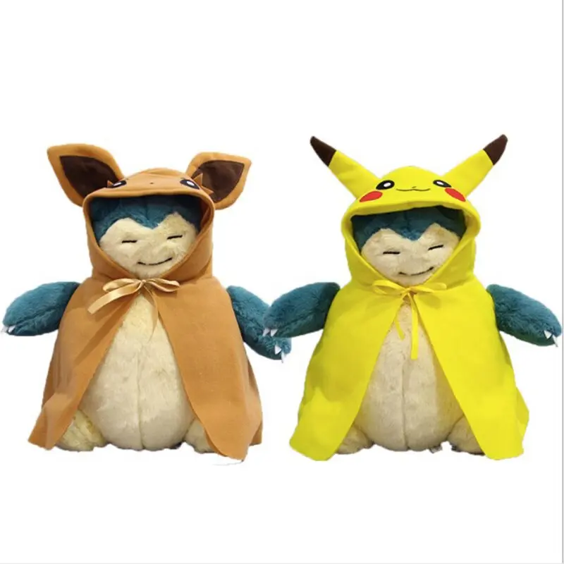 Relaxo Snorlax Cosplay als Evoli oder Pikachu Stofftier (ca. 30cm)