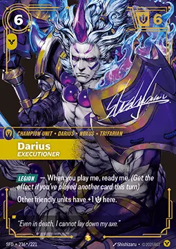 Riftbound SFD236 Signed Darius (differenzbesteuert nach §25a UstG)