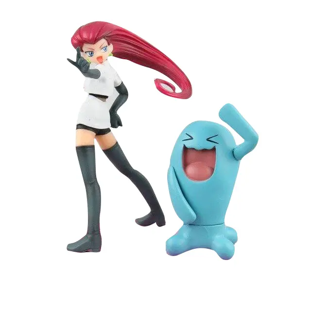 Rocket Team Jesse & Wobbuffet Pokemon Figur (ca. 6.5-13cm)