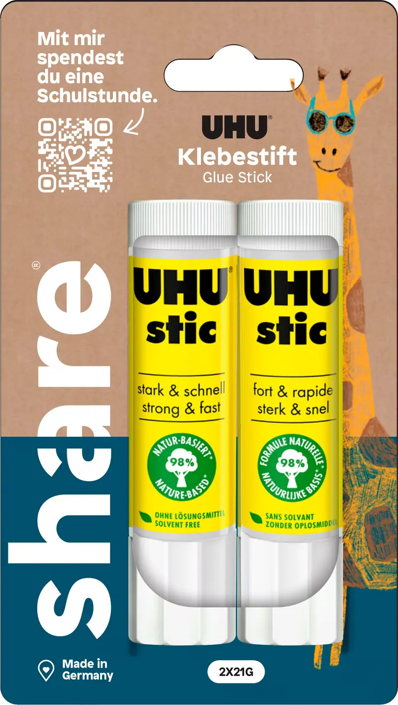 share Klebestift 21 g – 2er Set | UHU