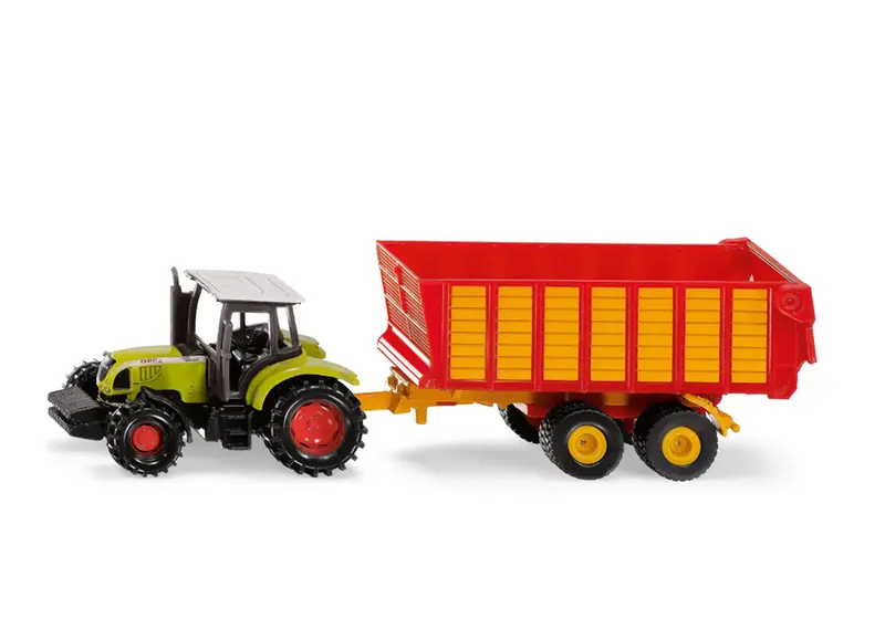 siku Claas Traktor mit Silagewagen - Starkes Farmer-Set