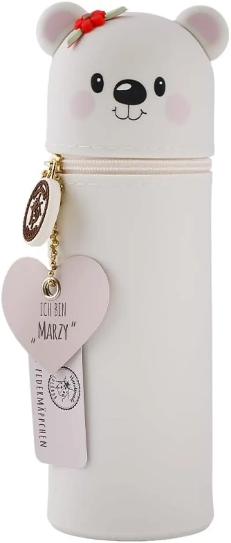 Silikon Federmäppchen Eisbär Marzy - Lustiges Tierdesign