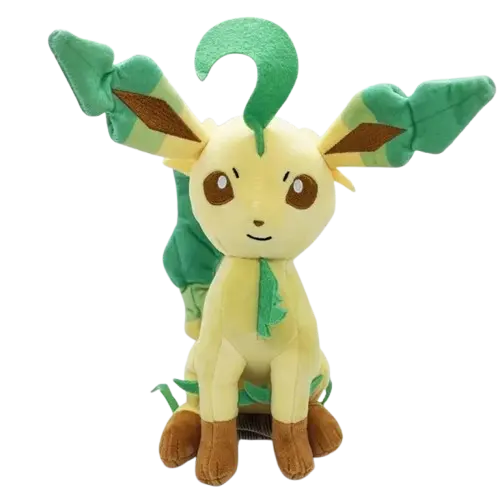 Sitzendes Folipurba Leafeon Plüsch Pokemon (ca. 25cm)