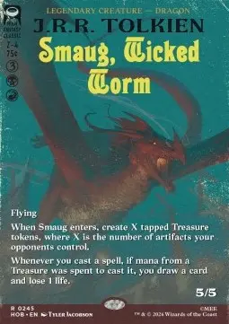 Smaug, Wicked Worm (V.1) - The Hobbit