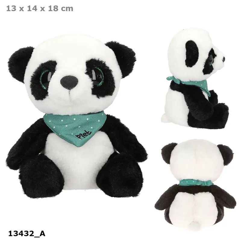 SNUKIS Plüsch-Panda Piet 18 cm mit Halstuch | DEPESCHE
