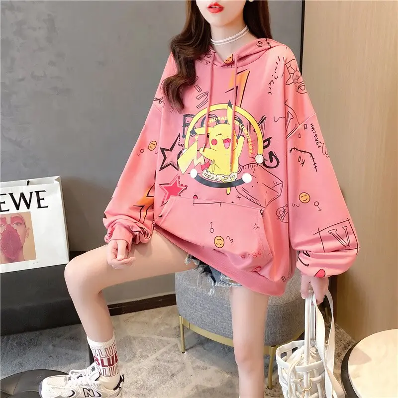 Stylisher Pikachu Oversize Hoodie Pullover