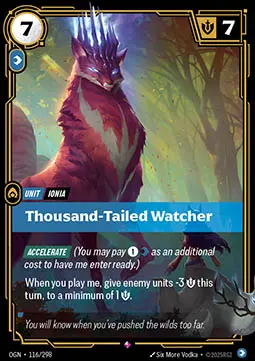 Thousand-Tailed Watcher - Origins (Rare) [OGN-116]