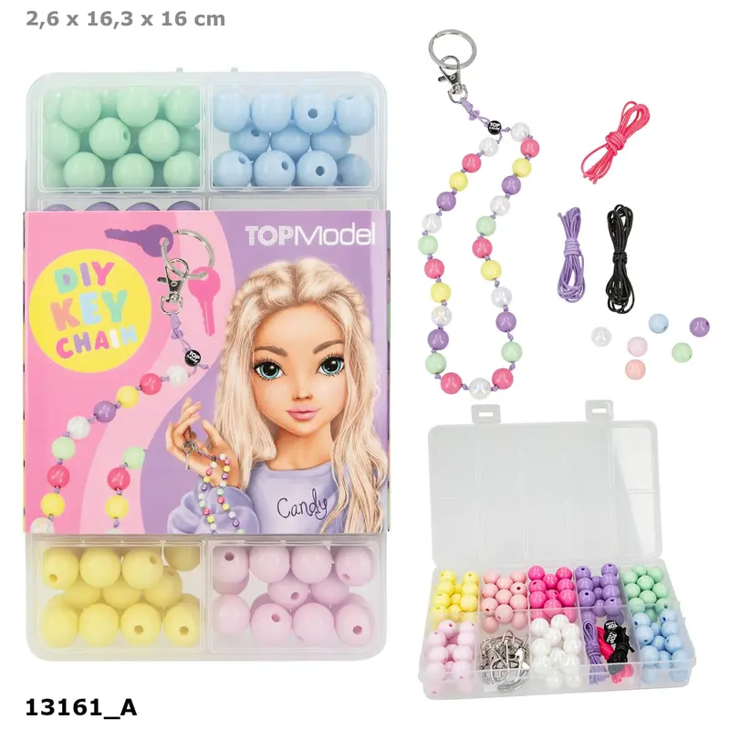 TOPModel DIY Schlüsselanhänger-Set für 3 Anhänger