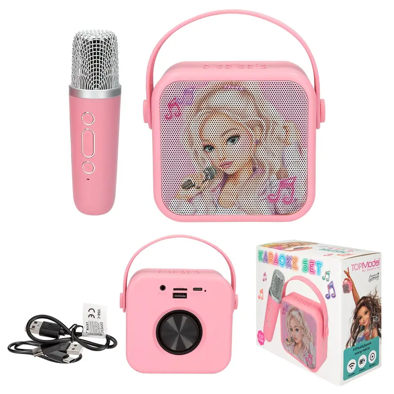 TOPModel Karaoke-Box mit Mikrofon & Voice Changer