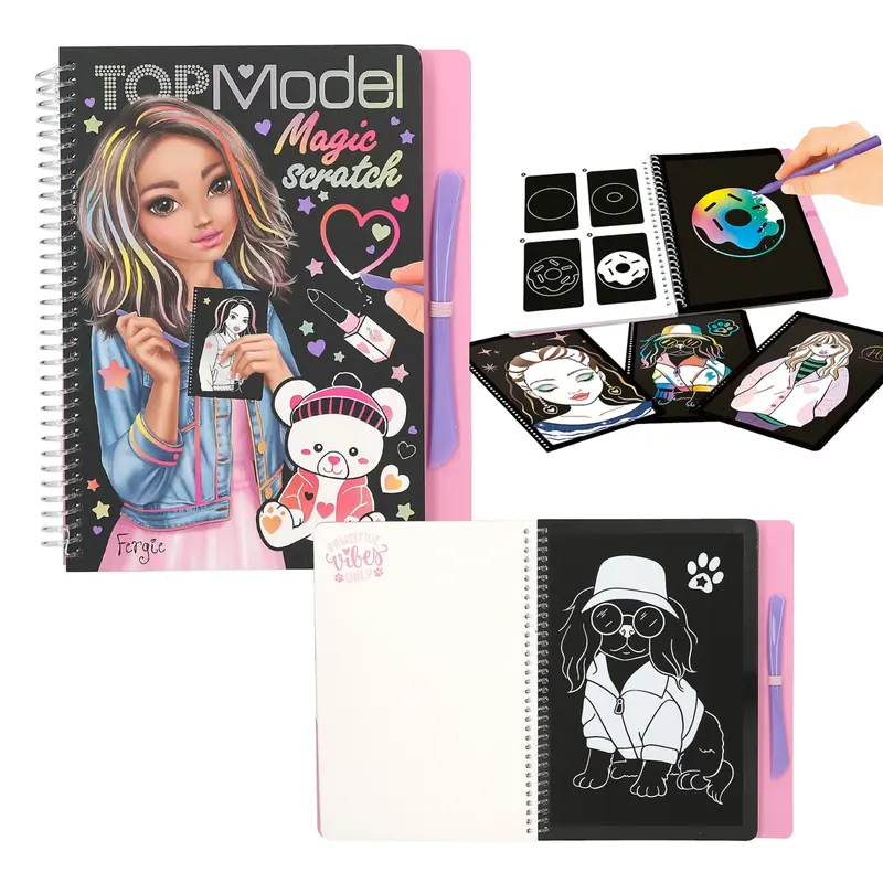 TOPModel Magic Scratch Book - Kratz-Kunstwerke