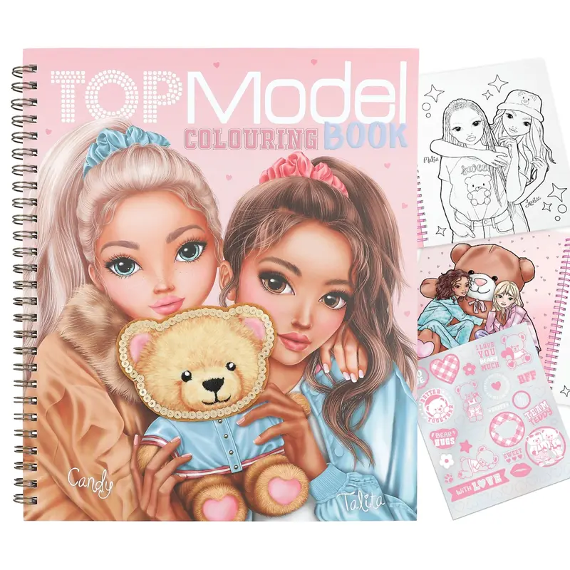 TOPModel Malbuch TEAM TEDDY - 40 Seiten + Sticker