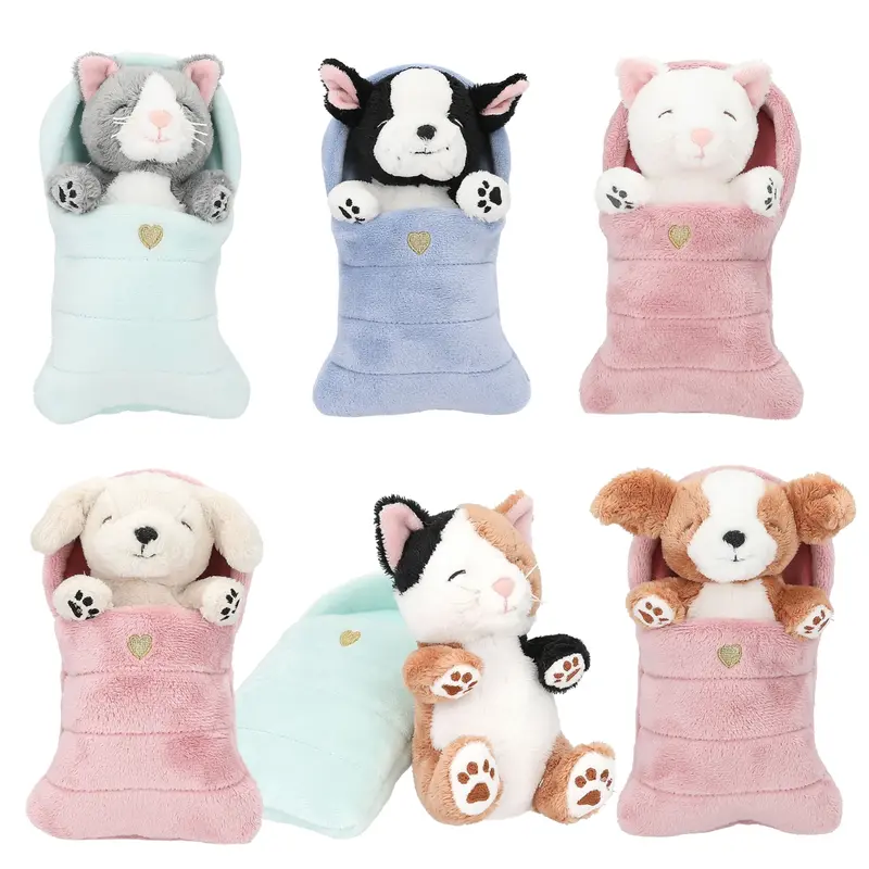 TOPModel Sleeping Animal Plüschtier - 1 aus 9 zufällig