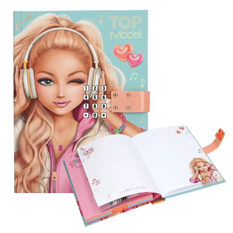 TOPModel Tagebuch mit Sound & Geheimcode MUSIC