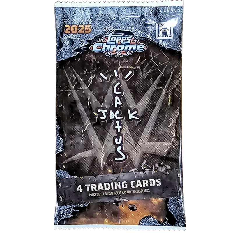 Topps Chrome WWE x Travis Scott Cactus Jack Hobby - Einzelbooster