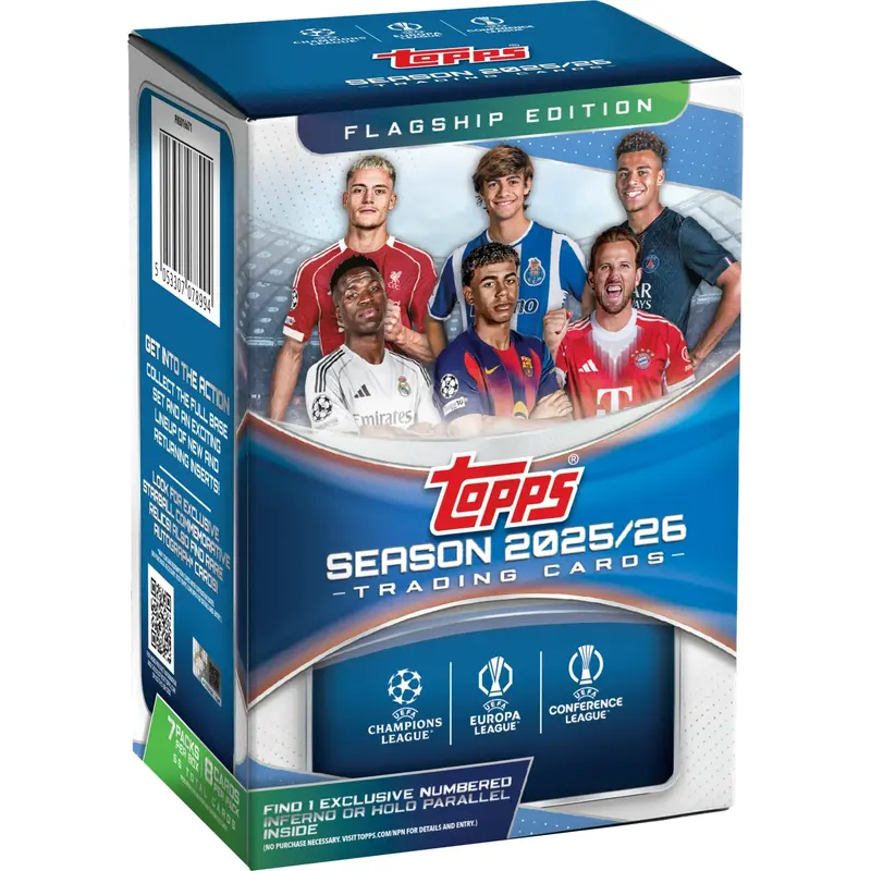 Topps UEFA Club Competitions 2025/26 Value Box