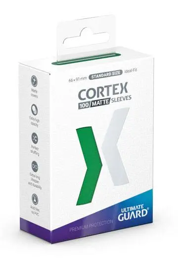 Ultimate Guard Cortex Standard Sleeves Matte 100 Green