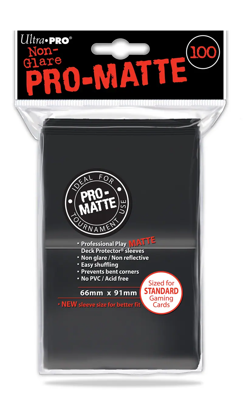 Ultra Pro - Black Pro-Matte Sleeves (100)