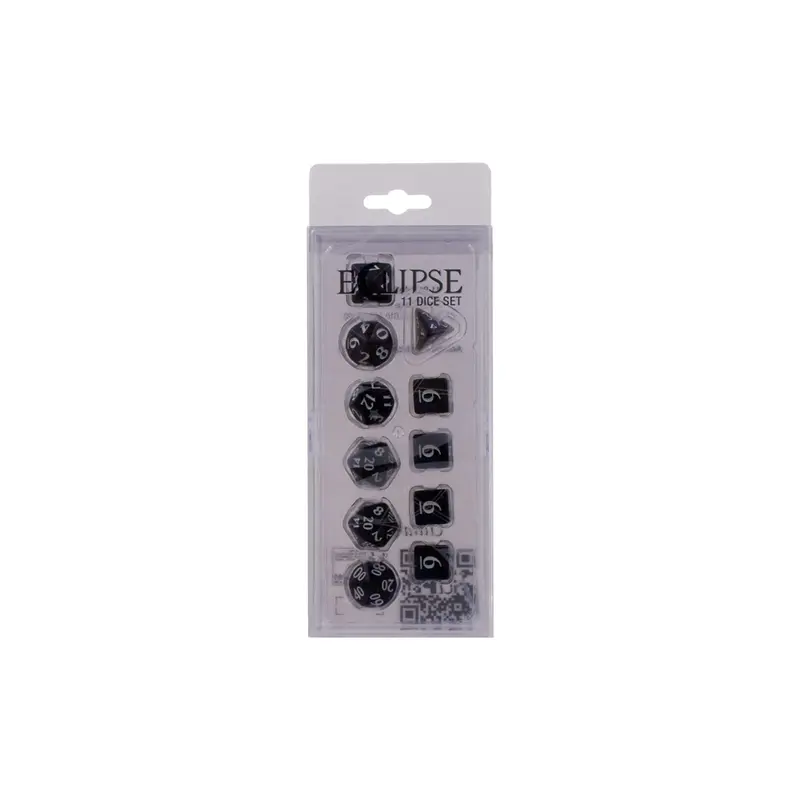 Ultra Pro - Eclipse 11 Dice Set - Jet Black