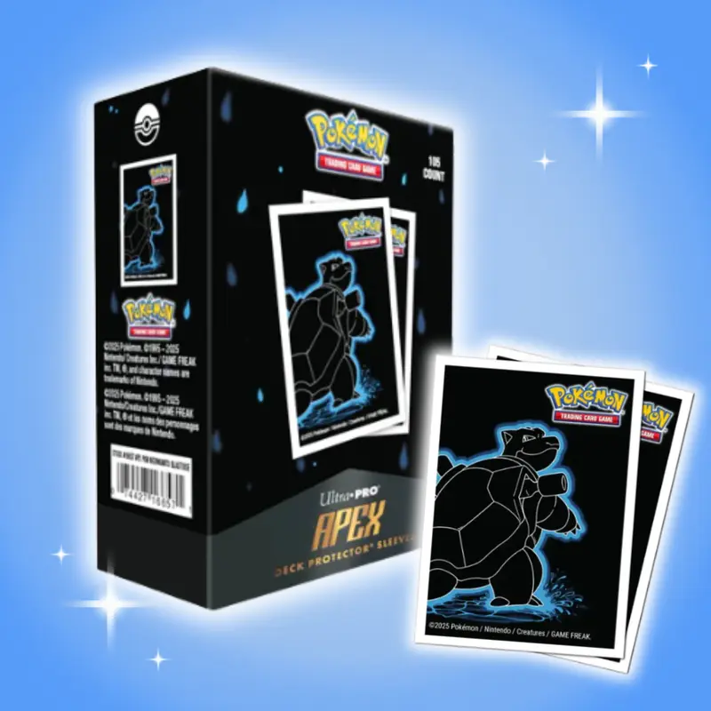 Ultra Pro – Neon Kanto Blastoise APEX Deck Protector® Sleeves | 105 Stück