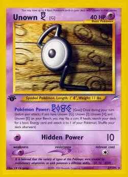 Unown - Neo Destiny (Rare) [NDE-27]