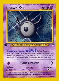Unown - Neo Destiny (Rare) [NDE-29]