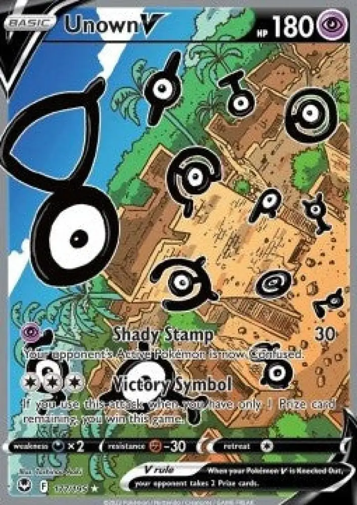Unown V - Silver Tempest (Ultra Rare) [SIT-177]