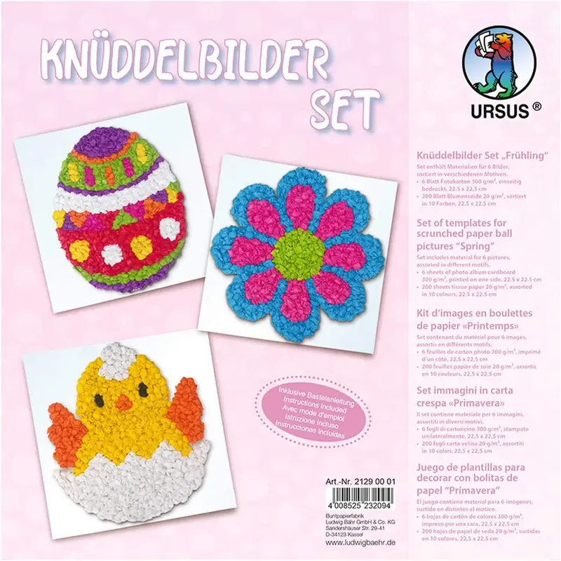 Ursus Knüddelbilder-Set Frühling - 6 Motive
