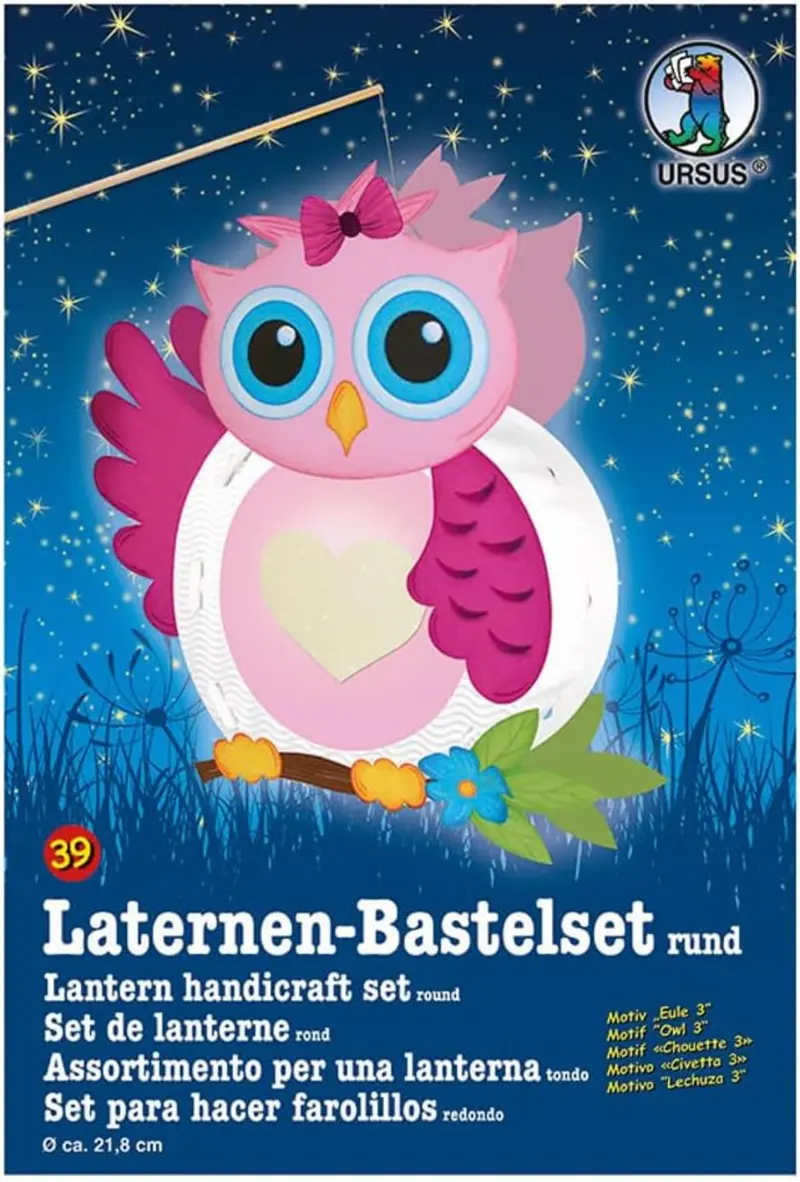 URSUS Laternen Bastelset Eule