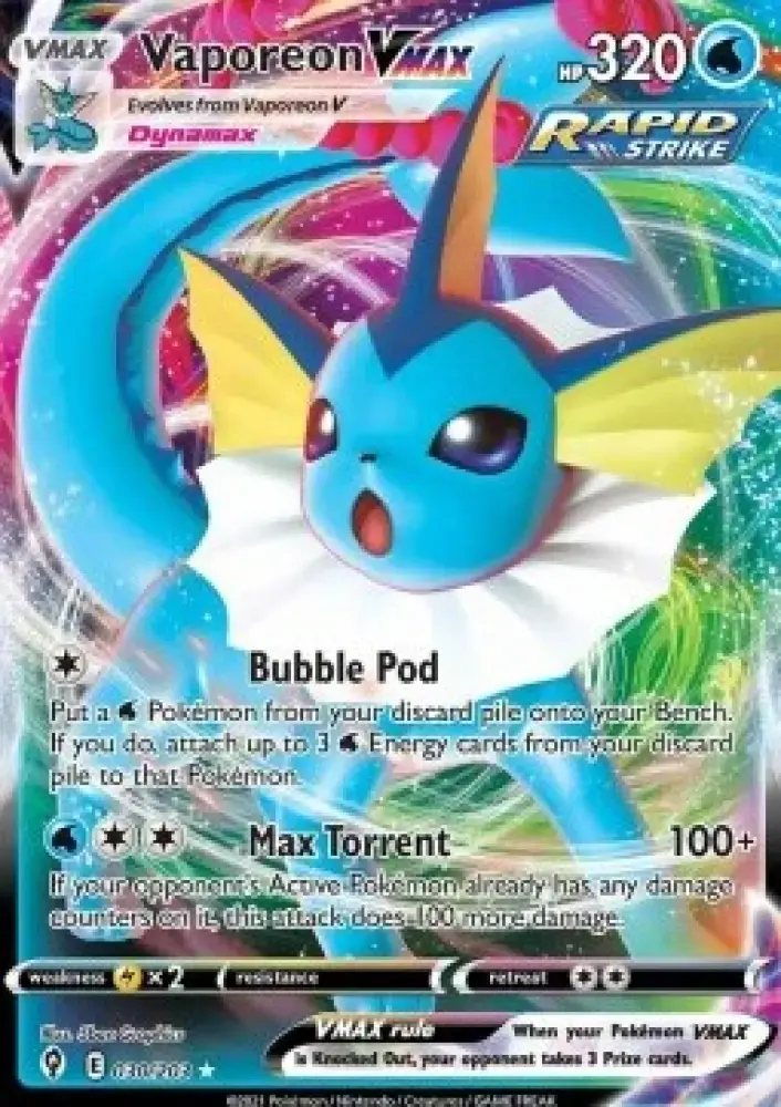 Vaporeon VMAX - Evolving Skies (Ultra Rare) [EVS-030]